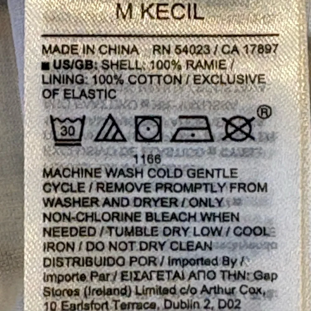 Banana Republic Floral Artsy  Empire Balloon Sleeves Waist Ramie Short Dress MP - Picture 9 of 9